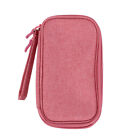  Pink Polyester Oxford Storage Bag Travel USB Flash Drive Organizer Bags
