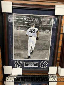 MARIANO RIVERA AUTOGRAPHED 16x20 Framed To 20x24 - Picture 1 of 4