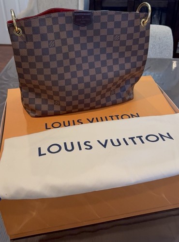 LOUIS VUITTON（LV） Louis Vuitton Graceful PM Damier Ebene Autentico Nuovo cinturino Sacchetto antipolvere e scatola