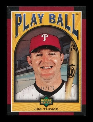 2004 Upper Deck Play Ball: # 37 Jim Thome /175 EX-EXMINT - Image 1 of 2