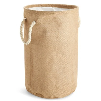 Складная корзина для белья большая с застежкой сверху на шнурке (13,4 x 22 дюйма) - Изображение 1 из 4