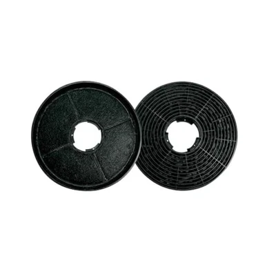 TRADE-SHOP 2x Kohlefilter 105x25mm für Respekta CH 22020-IX-B, CH 22058 IX/IXA/IXB/IXN