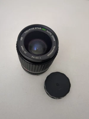 TOU/FIVE STAR MC AUTO ZOOM 1:3.5-4.8 35-75mm MD Mount Lens Japan  - Image 1 of 4