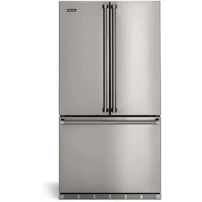 Refrigerador puerta francesa Viking serie 3 RVFFR336SS 36 pulgadas profundidad contador Foto 1 de 4