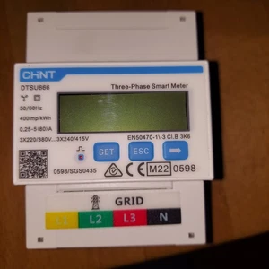 CHINT DTSU666 Energiezähler 80A - 230V/400V-RS485 Drei-Phasen-(Smart)Energymeter - Bild 1 von 5