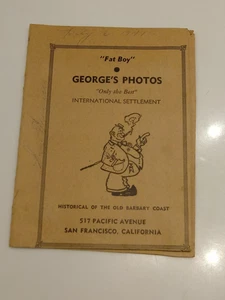 1941 Fat Boy Georges Restaurant Risque Cut Out Photos Book San Francisco - Picture 1 of 5