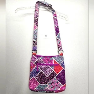 VERA BRADLEY Crossbody Purse Modern Medley Patchwork Quilted Boho Hippie - Picture 1 of 10
