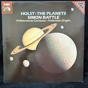 EMI ASD 4047 - HOLST The Planets - SIMON RATTLE -ST LP 1981 germany NM - Picture 1 of 4