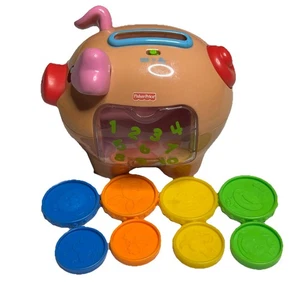 Fisher Price Laugh & Learn Talking Singing Sparschwein 8 Münzen 2006 funktioniert - Bild 1 von 12