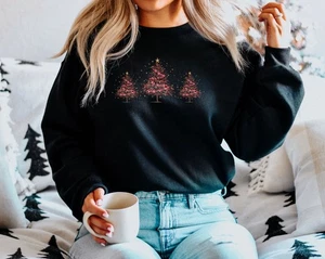 MERRY CHRISTMAS santa Custom Unisex Shirt Xmas Gift, Star Trees (SWT) - Picture 1 of 4