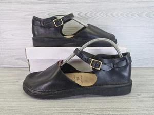 AURORA SHOE CO Handmade Jane Shoes Women Black Leather Vibram US 10C UK 8 26.5cm - Picture 1 of 22