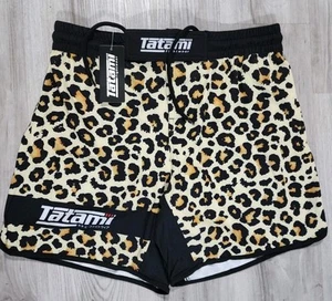 Tatami Fightwear Shorts MENS Leopard Animal Sz XL 36 Waist MMA Cage Fighting - Picture 1 of 8