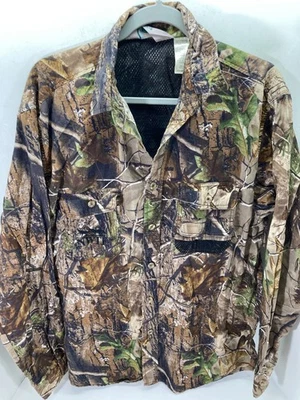 10X Realtree Hunting Button Up Shirt Mens M Multicolor Camouflage Long Sleeve - Image 1 of 4