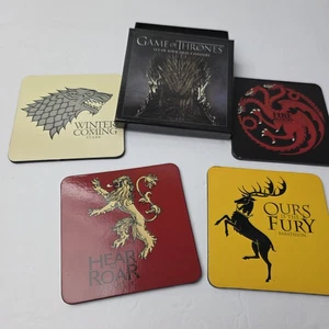 Game of Thrones Haus Siegel Untersetzer Set in Box - Bild 1 von 5