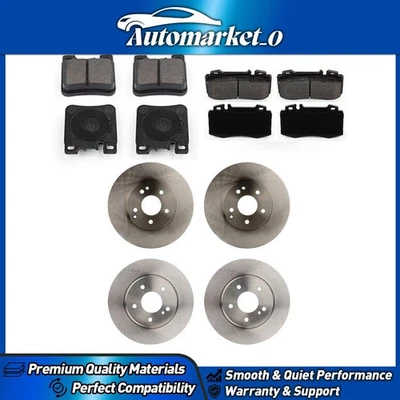 Juego de pastillas de freno de disco delanteras traseras para Mercedes-Benz E320 1998-2003 Foto 1 de 4