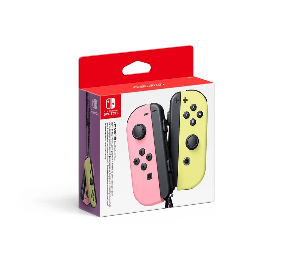 Nintendo Switch Joy-Con (S)/(D) - Rosa Pastello/Giallo Pastello - Immagine 1 di 1