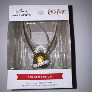 NIB Hallmark Harry Potter Wizarding World 2024 Golden Snitch Chirstmas Ornament - Picture 1 of 3