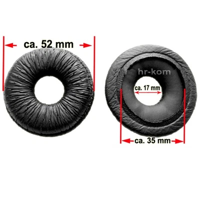 Ohrkissen Kunst - Leder Plantronics Supra Plus 2 Stück HW710 HW720 - Bild 1 von 2