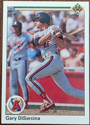 1990 UPPER DECK GARY DISARCINA CALIFORNIA ANGELS ROOKIE CARD #761 NM/MT - Image 1 of 2