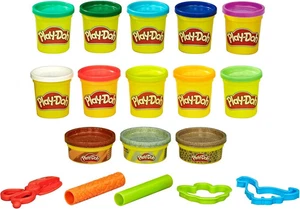 Play-Doh Dinosaurier Motiv 13er Pack ungiftige Modelliermasse und 5 Werkzeuge - Bild 1 von 4