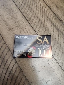 TDK SA 100 Gold and Black Wrapping High Bias Blank Audio Cassette Tape Type II - Picture 1 of 4