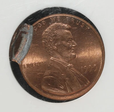 1999 NGC Mint Error MS64RD Double Struck Lincoln Cent - Image 1 of 3