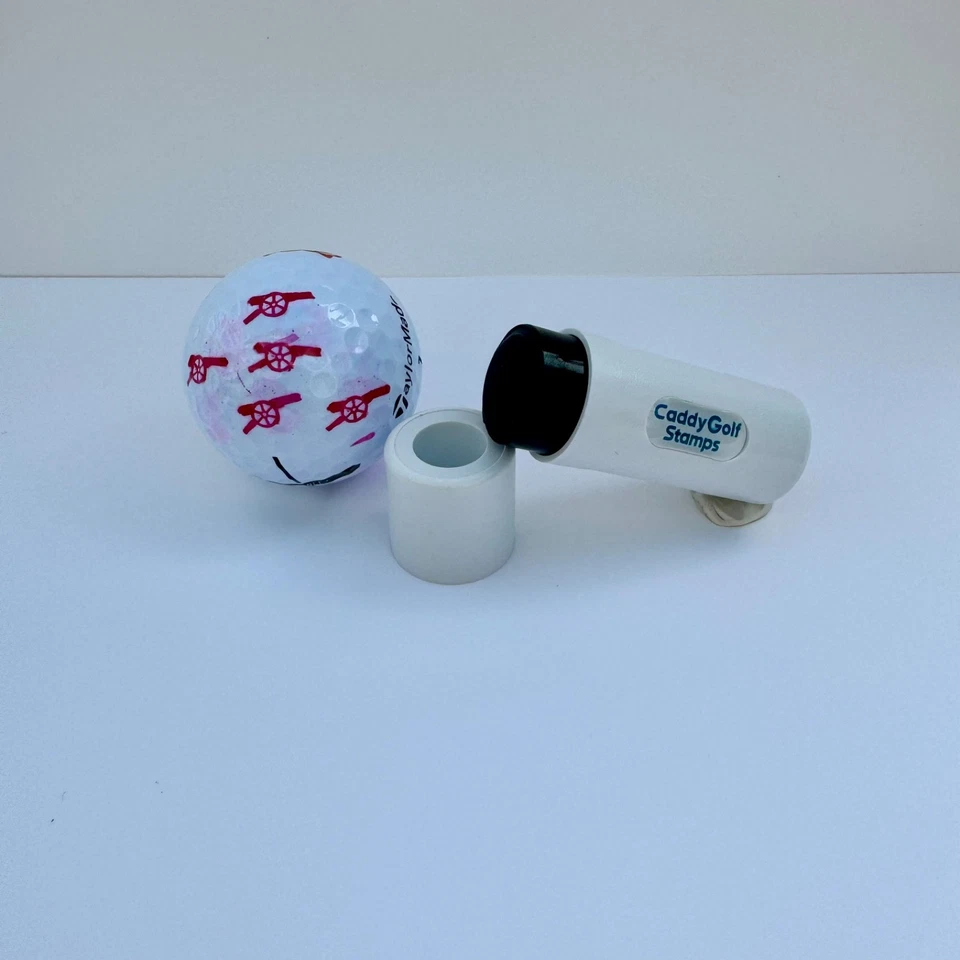 CADDYGOLFSTAMPS Red Cannon Design Arsenal Golfball Stempel Marker