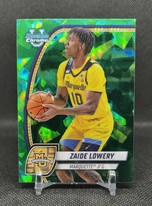 2024-25 Bowman University Chrome Sapphire ZAIDE LOWERY #90 GREEN /65 SP - Bild 1 von 3