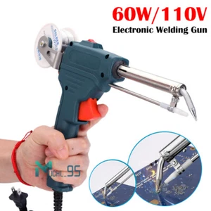 Soldador De Estaño Estano Soldadora Professional Kit Soldadura Pistola 110V 60W - Picture 1 of 16