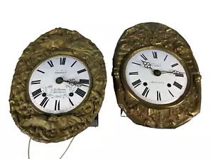 2 x Comtoise um 1840 zur Restauration ohne Pendel und Gewichte NR 3 - Bild 1 von 8