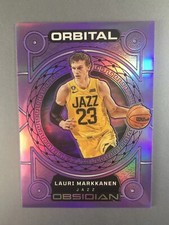 Lauri Markkanen 2022-23 Panini Obsidian T-mall Asia Orbital Purple Flood /49 #12