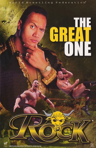 POSTER:WRESTLING: THE ROCK - THE GREAT ONE - WWF - FREE SHIPPING !  #3471 RP56 G Cover