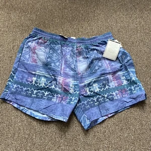 NWT Sun country 90s swimwear trunks bathing suit geometric XL surfwear USA NOS - Picture 1 of 10