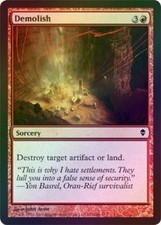 4X Demolish - Foil New MTG Zendikar Magic
