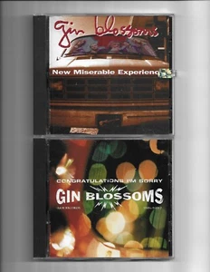 Gin Blossoms 2 CD Lot  Congratulations  I'm Sorry New Miserable Experience - Picture 1 of 2