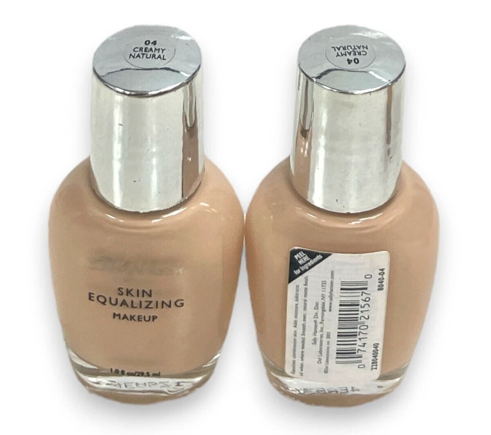 Lote de 2 maquillaje ecualizador de piel Sally Hansen (1 fl. oz/29,5 ml/04 cremoso natural) Foto 1 de 1