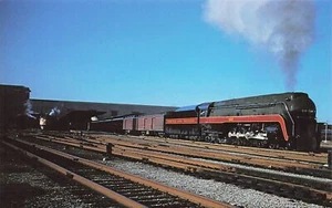 Powhatan Arrow Departing Cincinnati Union Terminal Vintage Chrome Unposted PC - Picture 1 of 2