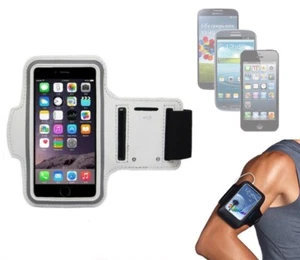 FASCIA DA BRACCIO PORTA CELLULARE CUSTODIA SPORTIVA PER SMARTPHONE COLORE GRIGIO - Zdjęcie 1 z 1