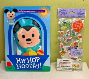 Hallmark Itty Bittys Mickey Mouse EASTER Kit con Peluche y Pegatinas Hinchadas Nuevo con Etiquetas - Imagen 1 de 2
