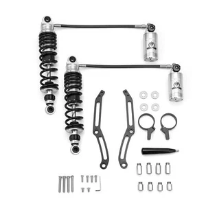 For 2014-2023 Harley Street Glide FLHXS Remote Reservoir Rear Suspensions Shocks - Picture 1 of 6