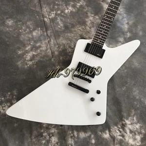 Guitarra Eléctrica James Hetfield White Explorer - Diapasón HPL y Herrajes Negros - Imagen 1 de 7
