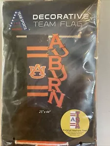 Auburn University Embroidered and Appliqued Nylon Large House Flag 25”x44” New - Picture 1 of 3