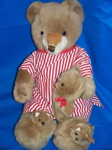 Schmid Gordon Fraser 1984 Musical jointed Teddy Bear plush nightgown Lullaby 17" - Picture 1 of 8