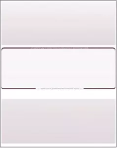 500 Blank Check Stock Paper - Check in Middle - Burgundy Pinstripe - Picture 1 of 6
