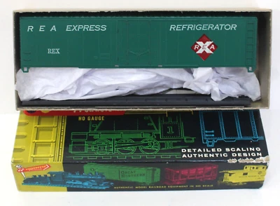 Vintage Roundhouse SB2 HO 50' PD Special Box Car kit REA Express Reefer NIB - Image 1 of 2