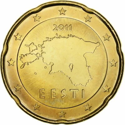 [#1278171] Estonia, 20 Euro Cent, 2011, Vantaa, Nordic gold, MS, KM:65 - Image 1 of 2