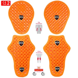 Flaches 3D Netz CE Level 2 Biker Jeans Hose Upgrade Panzereinsatz Protektor 4-teiliges Set - Bild 1 von 16