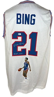 Dave Bing autographed signed inscribed jersey NBA Washington Bullets PSA COA - Image 1 of 3