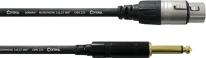 CABLE MICRO asymétrique Rean - XLR fem. / Jack 2 points - 5m CORDIAL CCM5FP - Picture 1 of 2