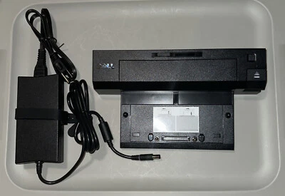 Dell E-Port Plus Port Replicator/Docking Station Model K09A w/ Power Adapter - Image 1 of 4